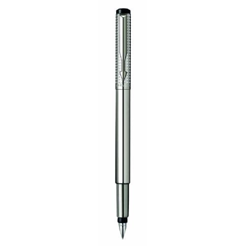 Parker Vector Premium Classic Stainless Steel Chiselled Fountain Pen Medium Parker Vector Premium Classic Stainless Steel Chiselled Fountain Pen Medium